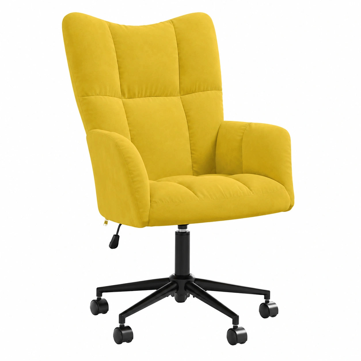 Sedia Relax in Velluto Giallo Senape